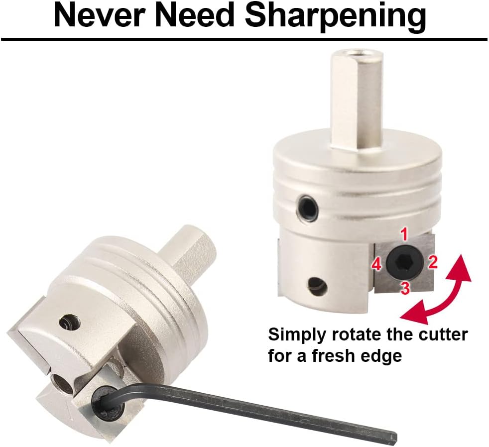 O'SKOOLl Pen Barrel Trimmer Kits with No-Sharpening Cutting Head,7mm 、“O”、27/64