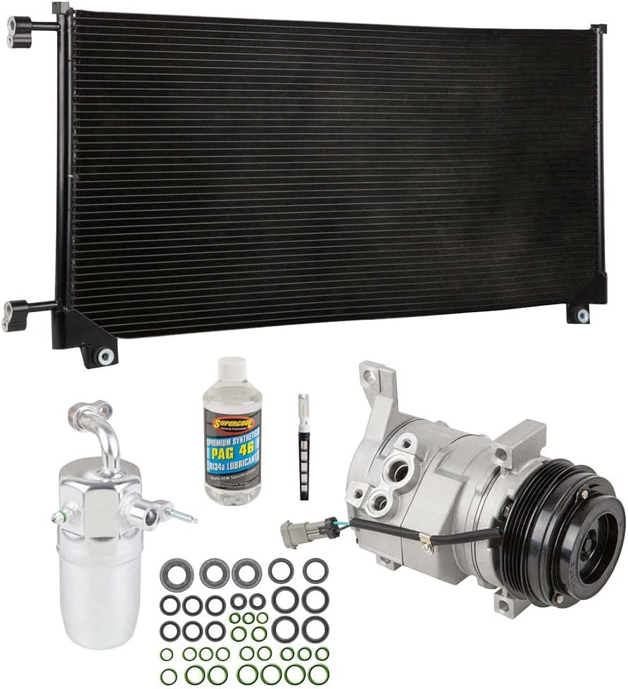 A/C Kit w/AC Compressor Condenser & Drier For Chevy Tahoe Suburban Avalanche GMC Yukon Cadillac Escalade 2003-2006 - BuyAutoParts 60-82435CK New