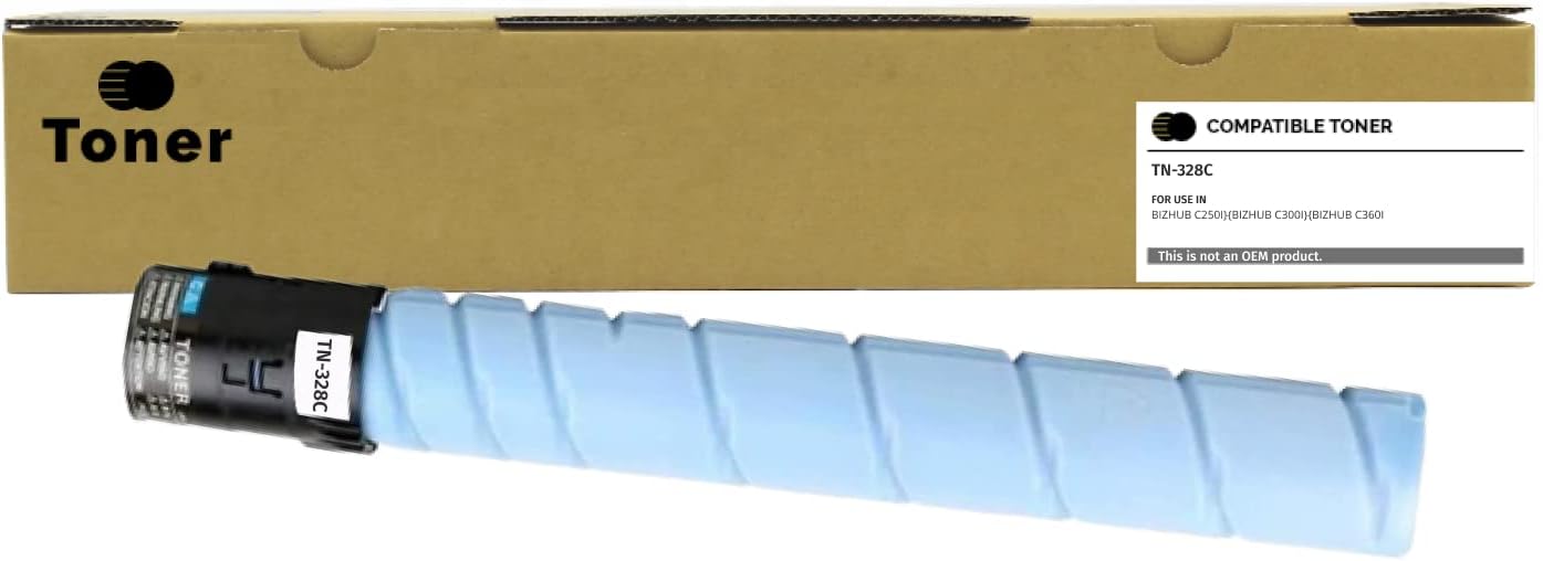 TN328 Toner Cartridge TN328K TN328C TN328Y TN328M Compatible for Konica Minolta Bizhub C250i C300i C360i Copier Printer (Black Cyan Yellow Magenta 4 Pack)