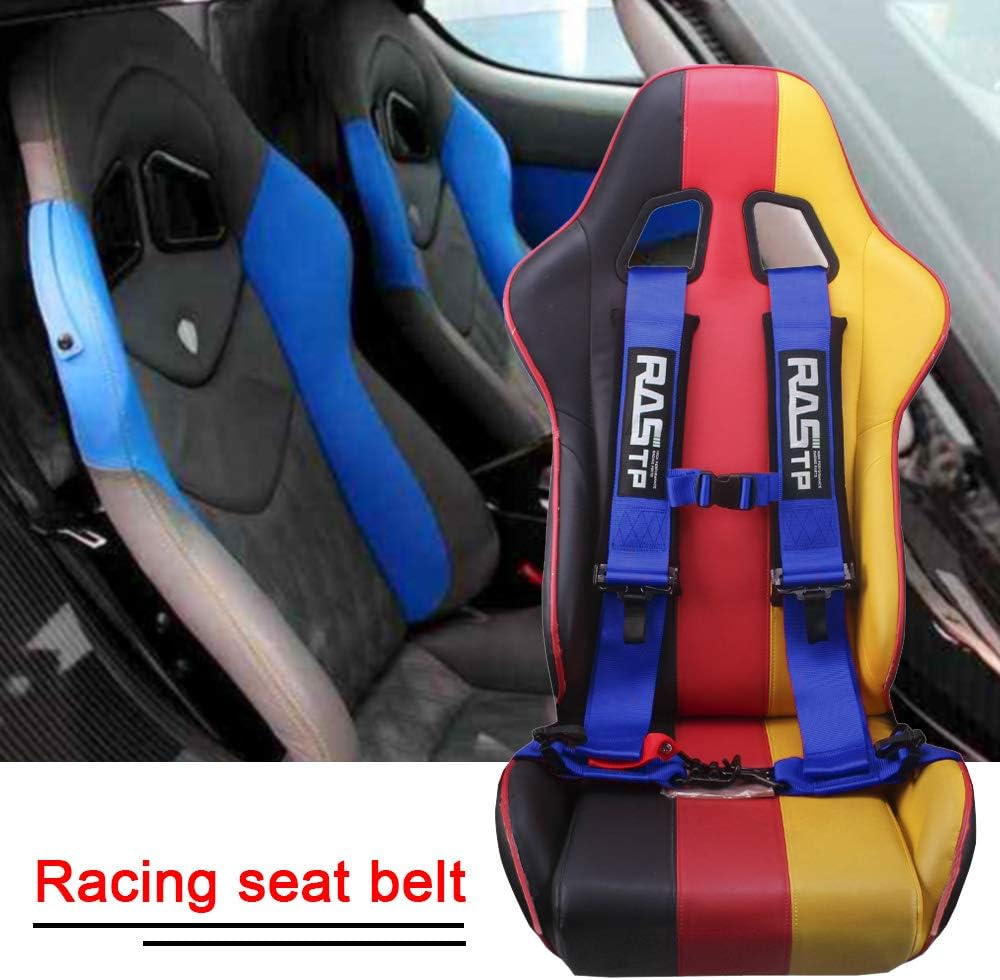 RASTP 4 Point Safety Harness with 3 Inch Padding (Blue) Pack of 2