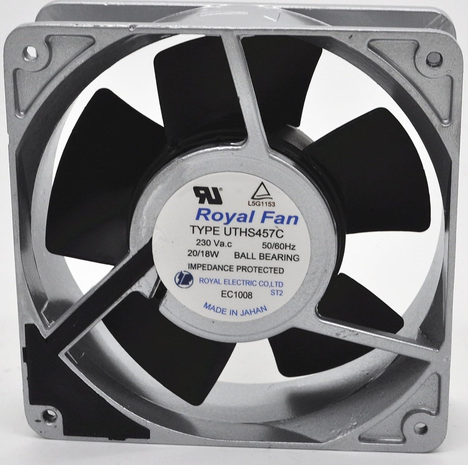 for UTHS457C Fan 230V 50/60Hz 20/18W 12CM Cooling Fan Pack of 2