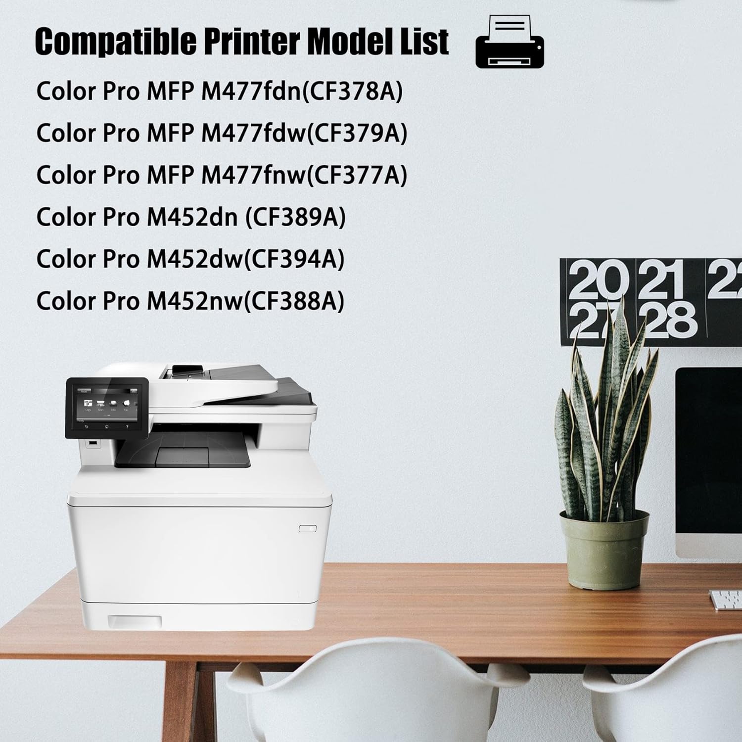 3 Pack Compatible 410A | CF410A Toner Cartridge Replacement for Color Pro MFP M477fdn(CF378A) M477fdw(CF379A) M477fnw(CF377A)[Black],Sold by ALUMUINK.
