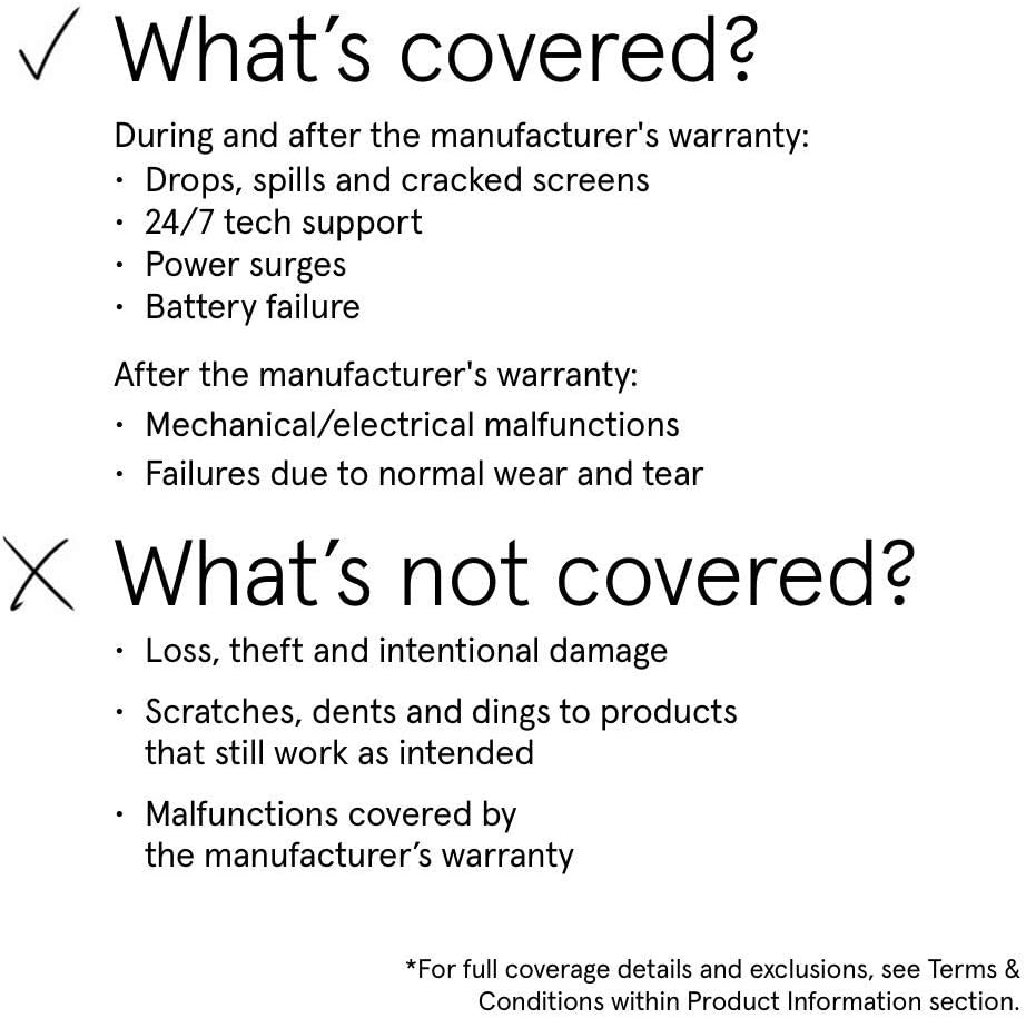 ASURION 4 Year Laptop Accident Protection Plan with Tech Support $300-349.99
