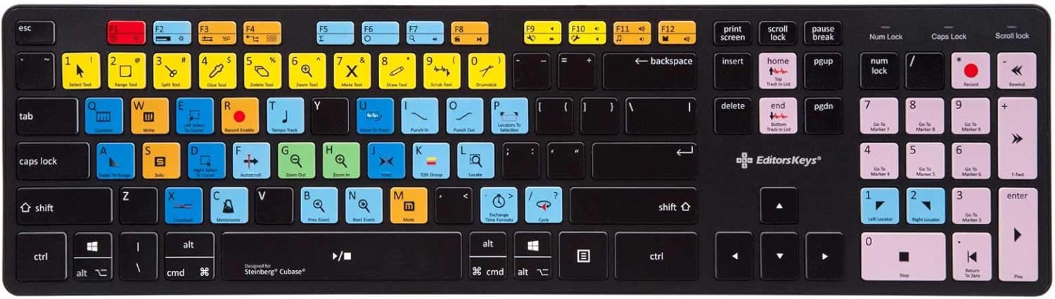 Keyboard Designed for Steinberg’s Cubase - USB Keyboard for PC.