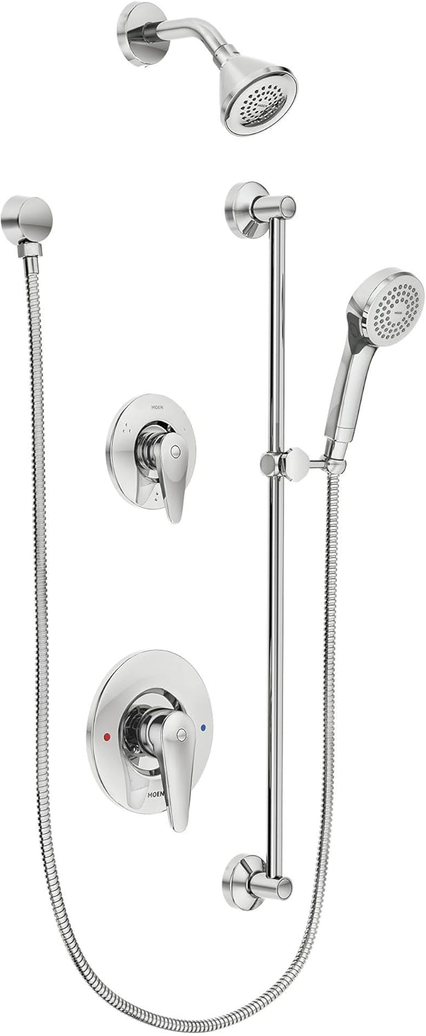 Moen T9342 Commercial Posi Temp Transfer All Metal Trim Kit 2.5 GPM without Valve, Chrome