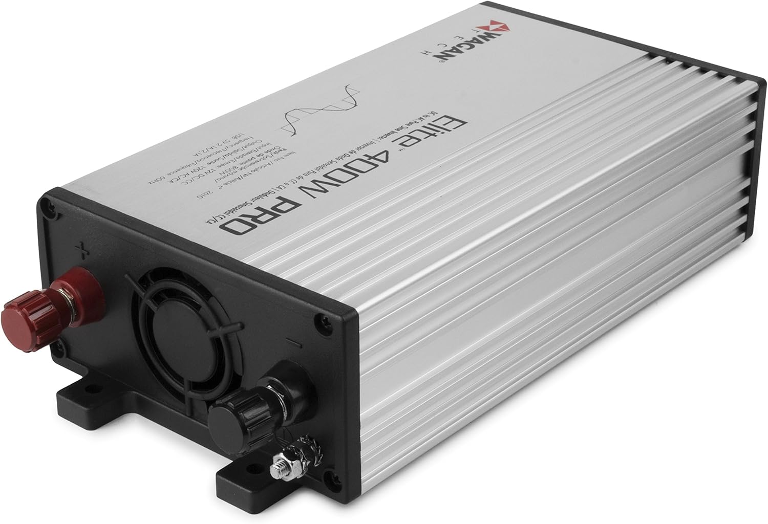 Wagan EL2610 Gray 400W Pro Pure Sine Wave Power Inverter