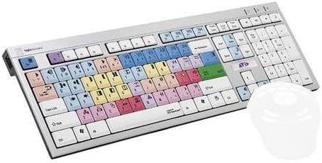 LogicKeyboard keyboard designed for AVID Media Composer compatible with Windows 7-11 -Part: LKBU-MCOM4-AJPU-US (Renewed)