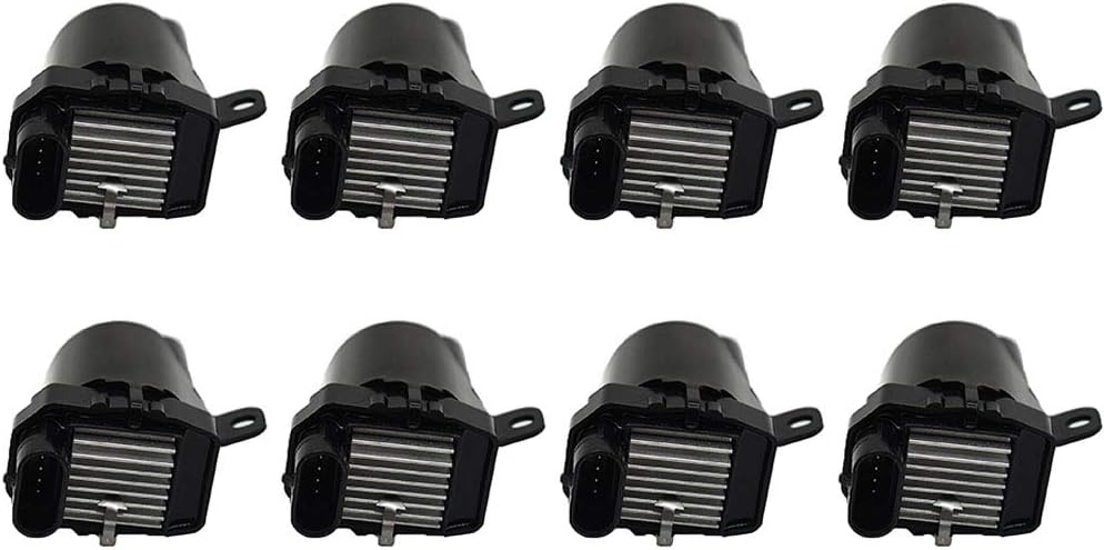 Ignition Coil D585 UF262 C1251 E254 for Chevrolet Silverado Suburban Express Avalanche Tahoe for GMC Savana Sierra Yukon Xl 1500 2500 3500 Repalce 12563293 10457730 19005218 GN10119, Set of 8