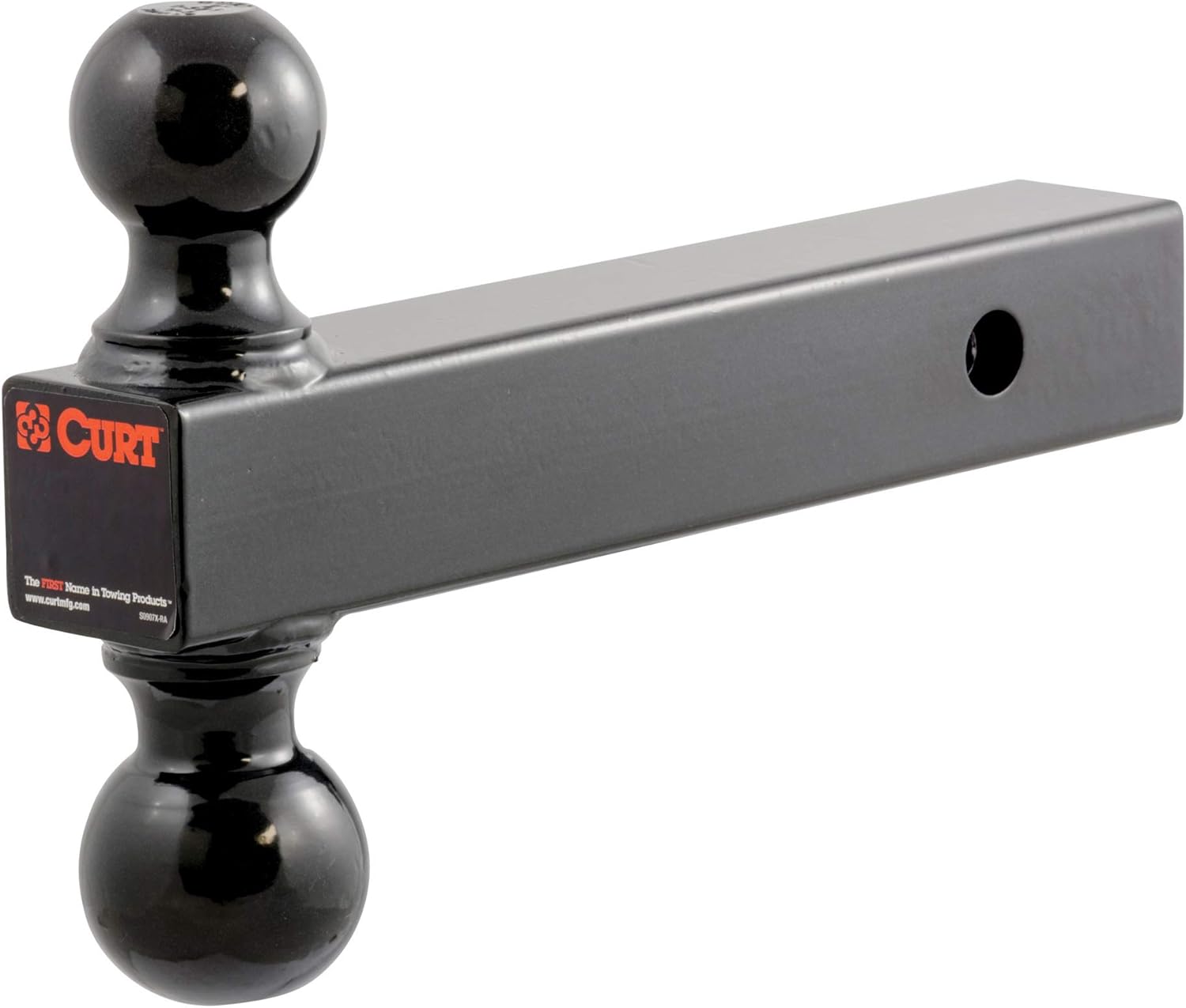 CURT 45660 Multi-Ball Trailer Hitch Ball Mount, 2, 2-5/16-Inch Balls, Fits 2-Inch Receiver, 10,000 lbs Pack of 2