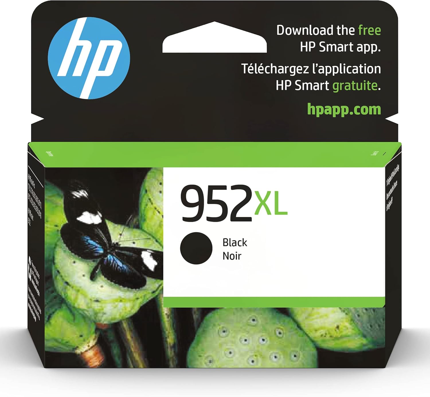 Original HP 952XL Black High-yield Ink Cartridge | Works with HP OfficeJet 8702, HP OfficeJet Pro 7720, 7740, 8210, 8710, 8720, 8730, 8740 Series | Eligible for Instant Ink | F6U19AN Pack of 2