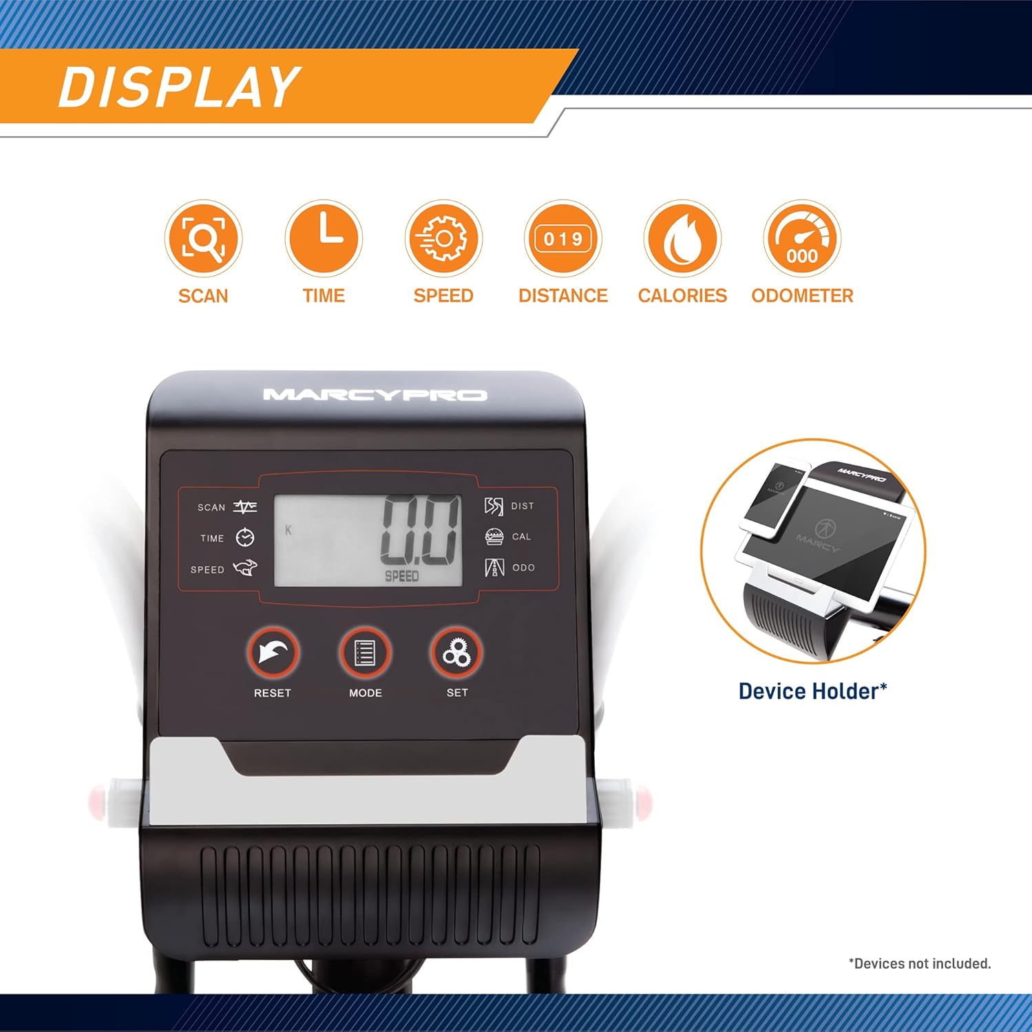 Marcypro Dual Action Cross Training Recumbent Exercise Bike with Arm Exercisers JX-7301