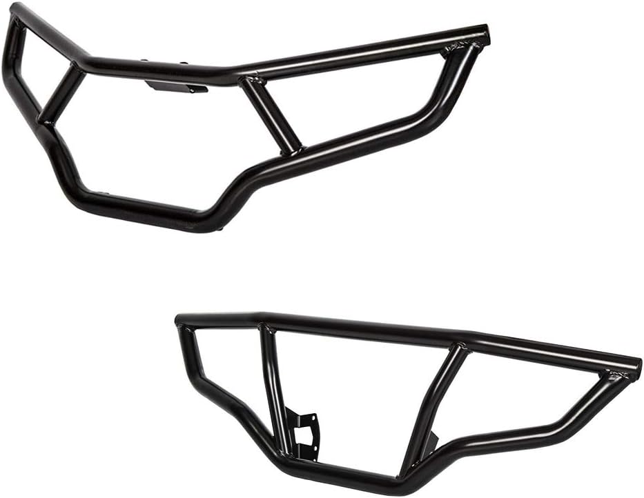GaofeiLTF Front and Rear Brush Guard Bumper Set Fits 2014-2019 Polaris Sportsman 450 570 Black Brushguard Bumper Protector 2pcs