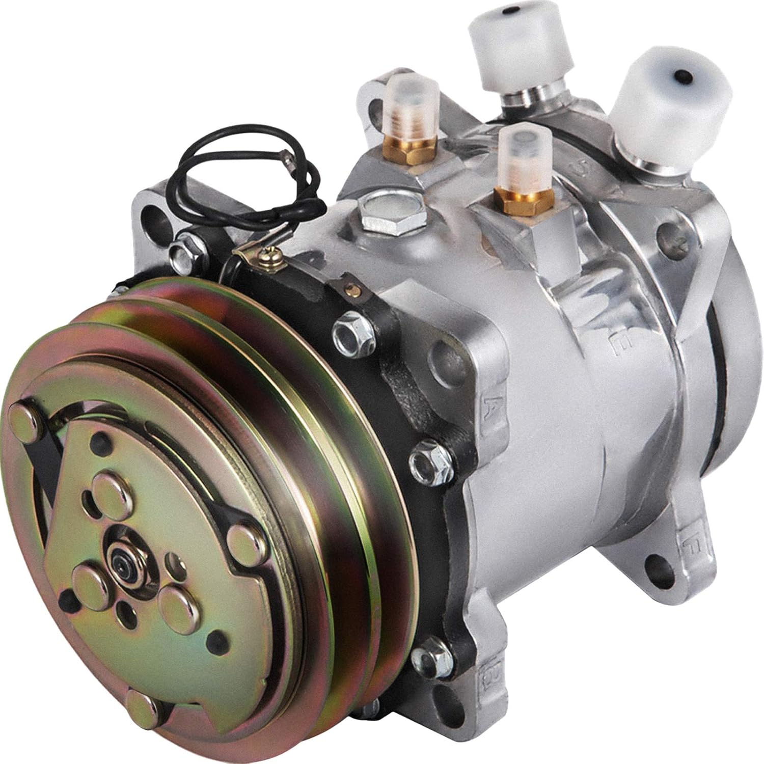 Mophorn CO5104C SD5H09 Universal Air Conditioner AC Compressor for Sanden 5072 5071 5046 SD505 7104474Z 75R-82102 1984 1985 ACCORD SEi LX S Base 1.8L 4CYL Pack of 2