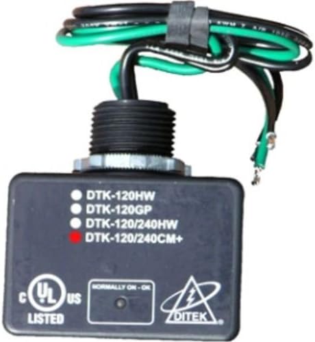 DITEK DTK-120/240CM+ Surge ARRESTOR, Parallel Protector, Multi-Purpose, NEMA 4X, UL1449 Listed, SPD, Type 1, 2W(+G), 120/240VAC Pack of 2