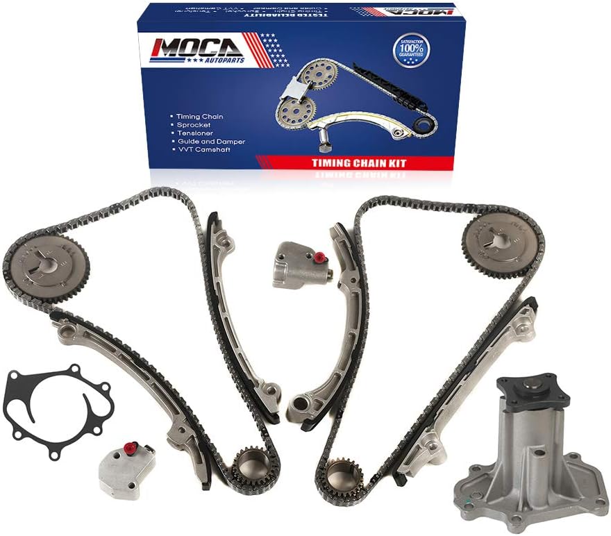 MOCA New Timing Chain Kit & Water Pump for 2002-2010 Infiniti Q45 FX45 M45 4.5L V8 DOHC VK45DE