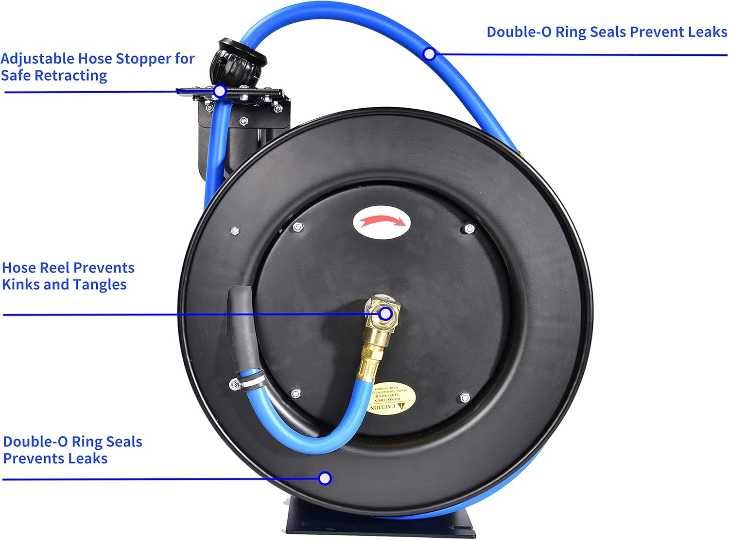 EI040T Retractable Air Hose Reel, 1/2