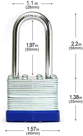 Laminated keyed Padlock (1-9/16