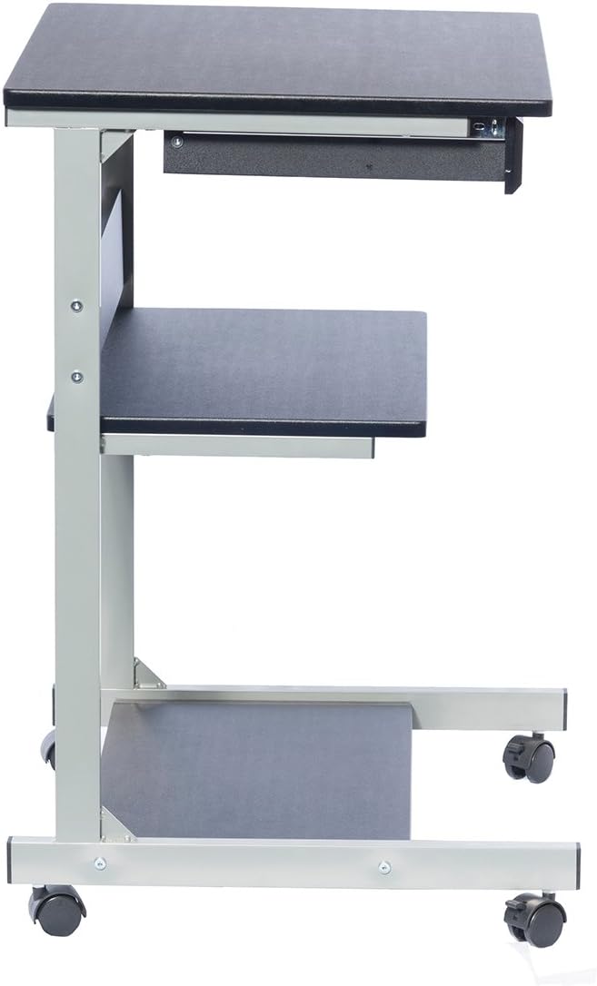 TECHNI MOBILI Modus Metal Computer Student Laptop Desk in Graphite