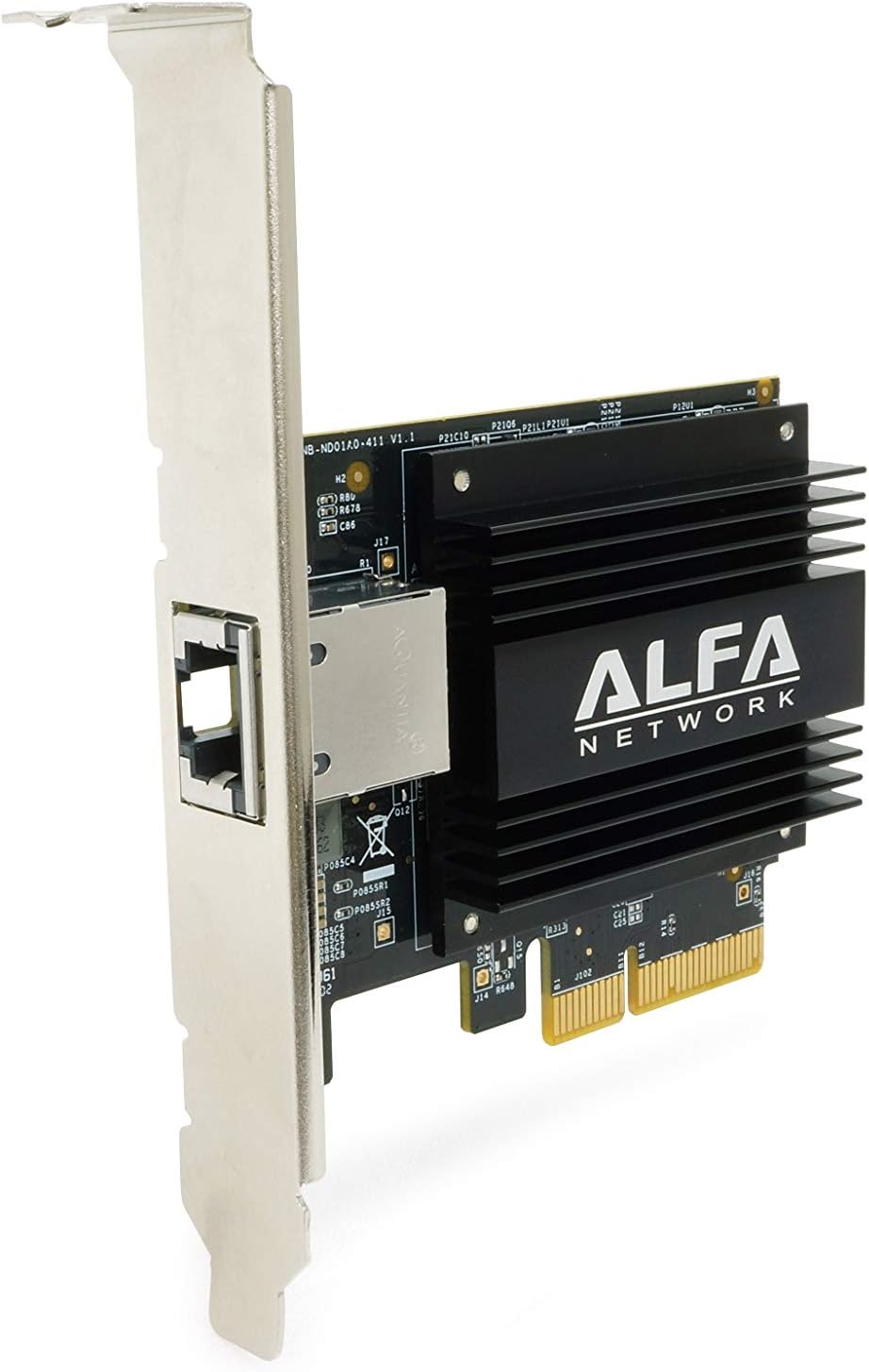 ALFA 5-Speed 10GbE PCIe Network Adapter Card Based on Aquantia™ AQC107 chipset, APCIE-10GA