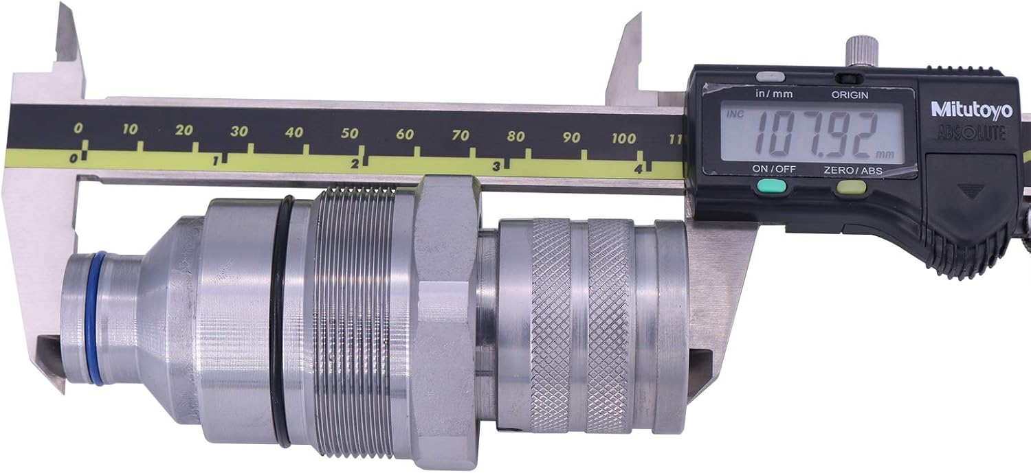 JEENDA Hydraulic Female Flat Face Quick Coupler 7246802 AT406475 Compatible with John Deere 318E 319E 320E Bobcat 753 763 773 863 864 883 A220 A300 A770 S130 S150 S160 T140 T180 T190 (Female) Pack of 2