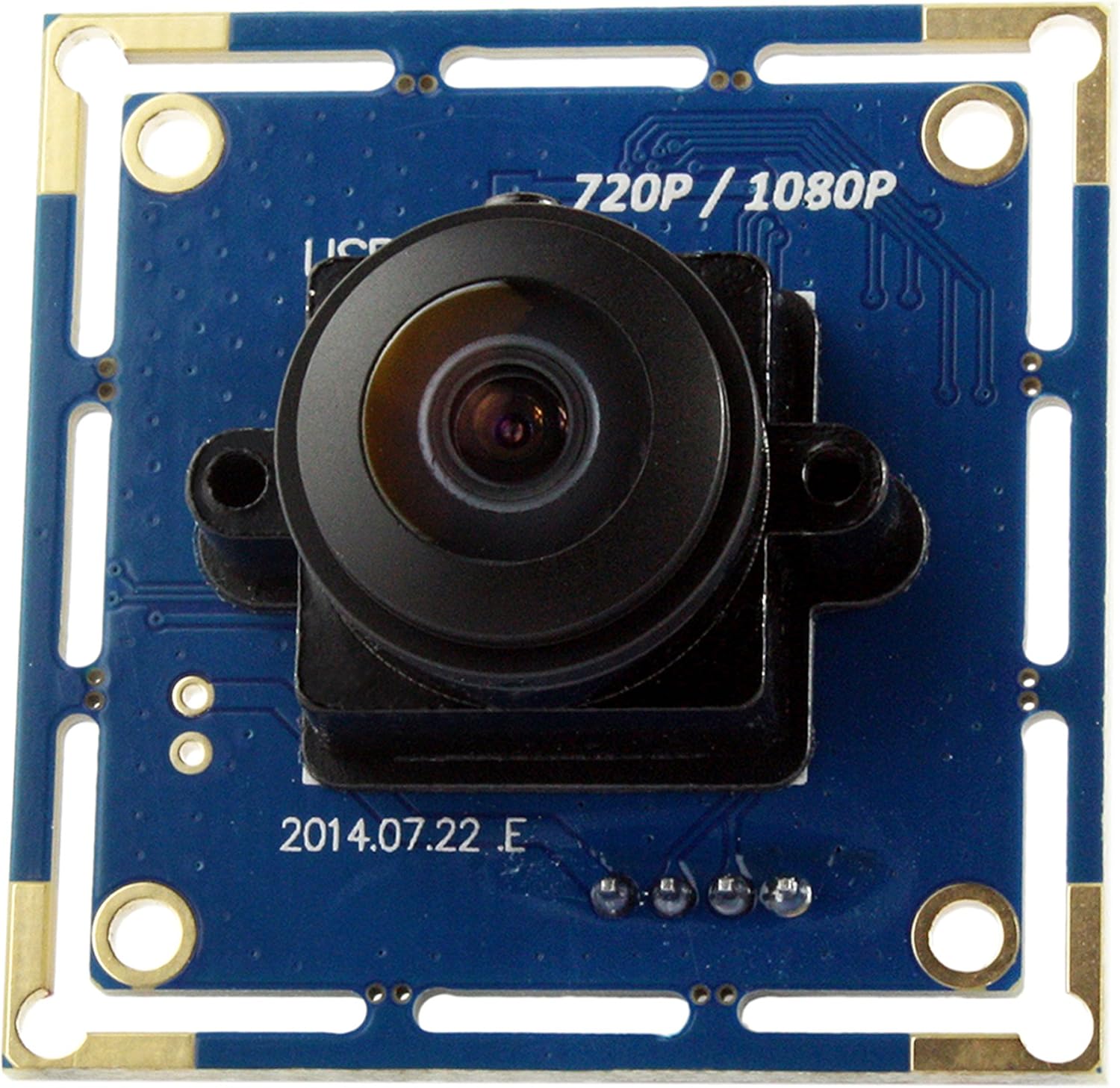 ELP 180degree Fisheye Lens Wide Angle 1080P Mini Box Webcam Pack of 2