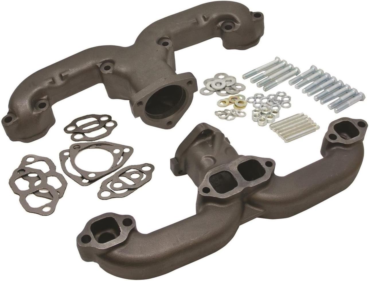 Smoothie Rams Horn Exhaust Manifolds, Small Block Fits Chevy, Black