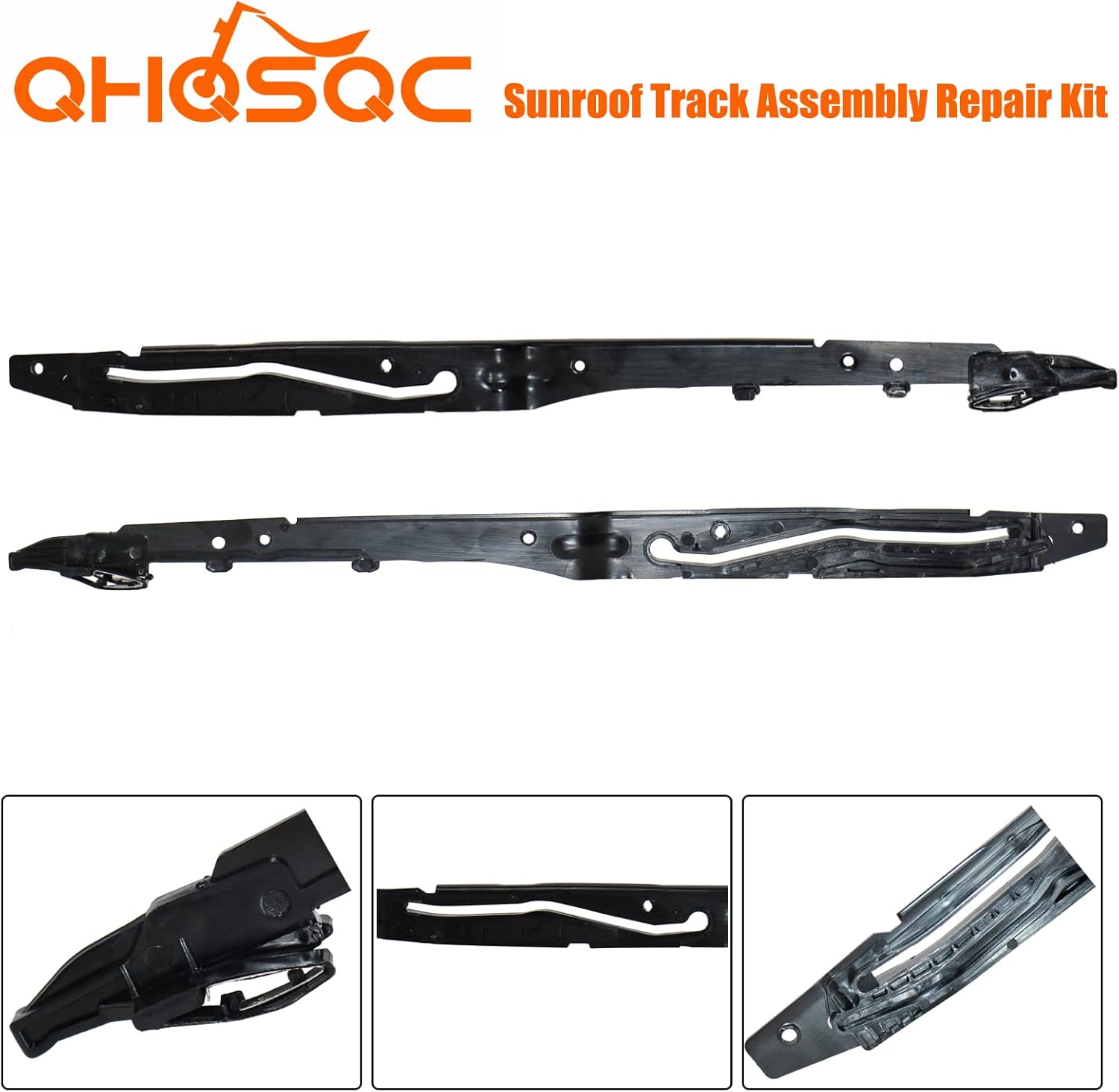 QHQSQC Sunroof Track Assembly Repair Kit for Ford F150 2015-2020, F250 F350 F450 2017-2019, FL3Z-1651071-A FL3Z-1651071-B Pack of 2