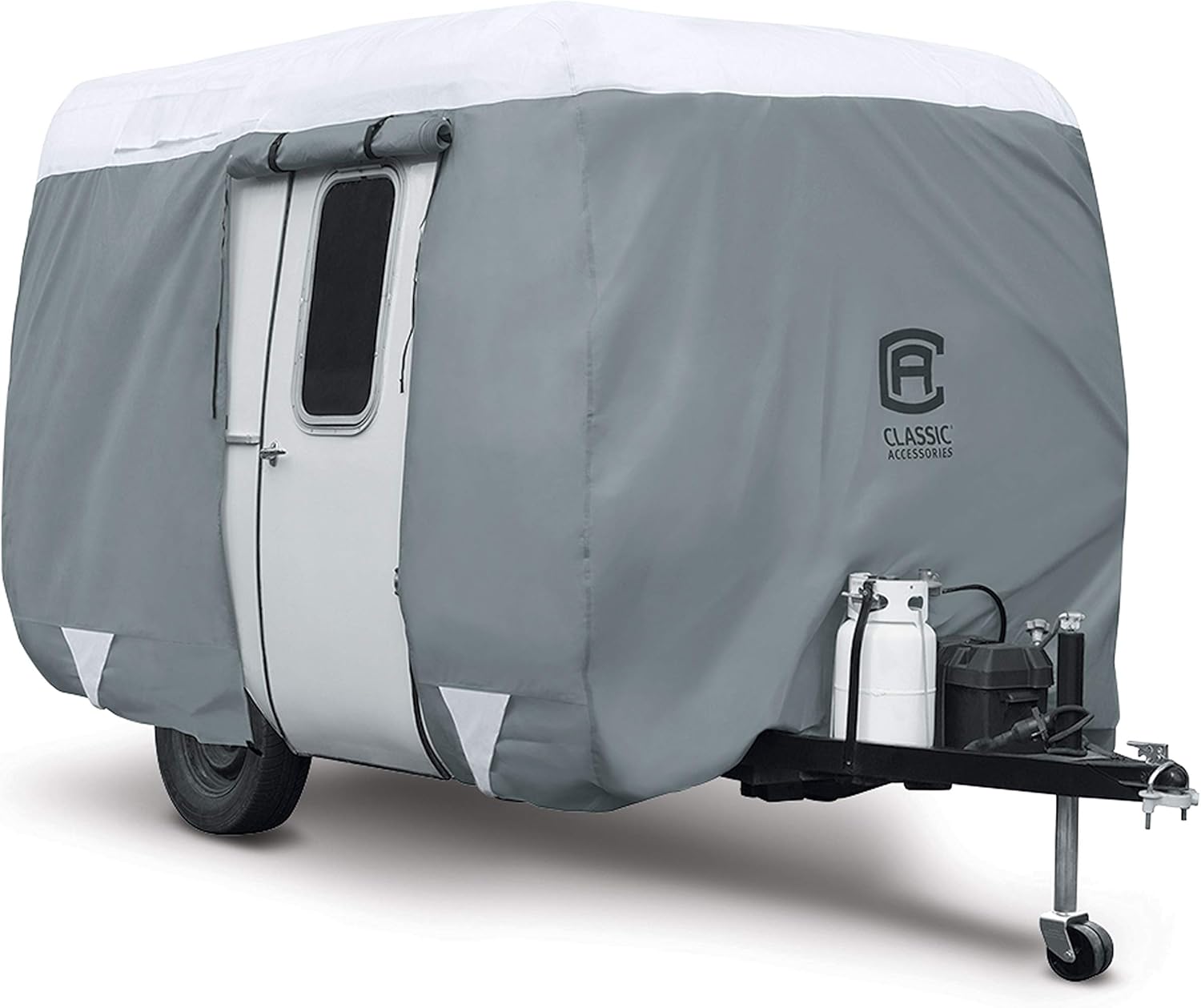 Classic Accessories Over Drive PolyPRO3 Molded Fiberglass Travel Trailer Cover, Fits 13' 1