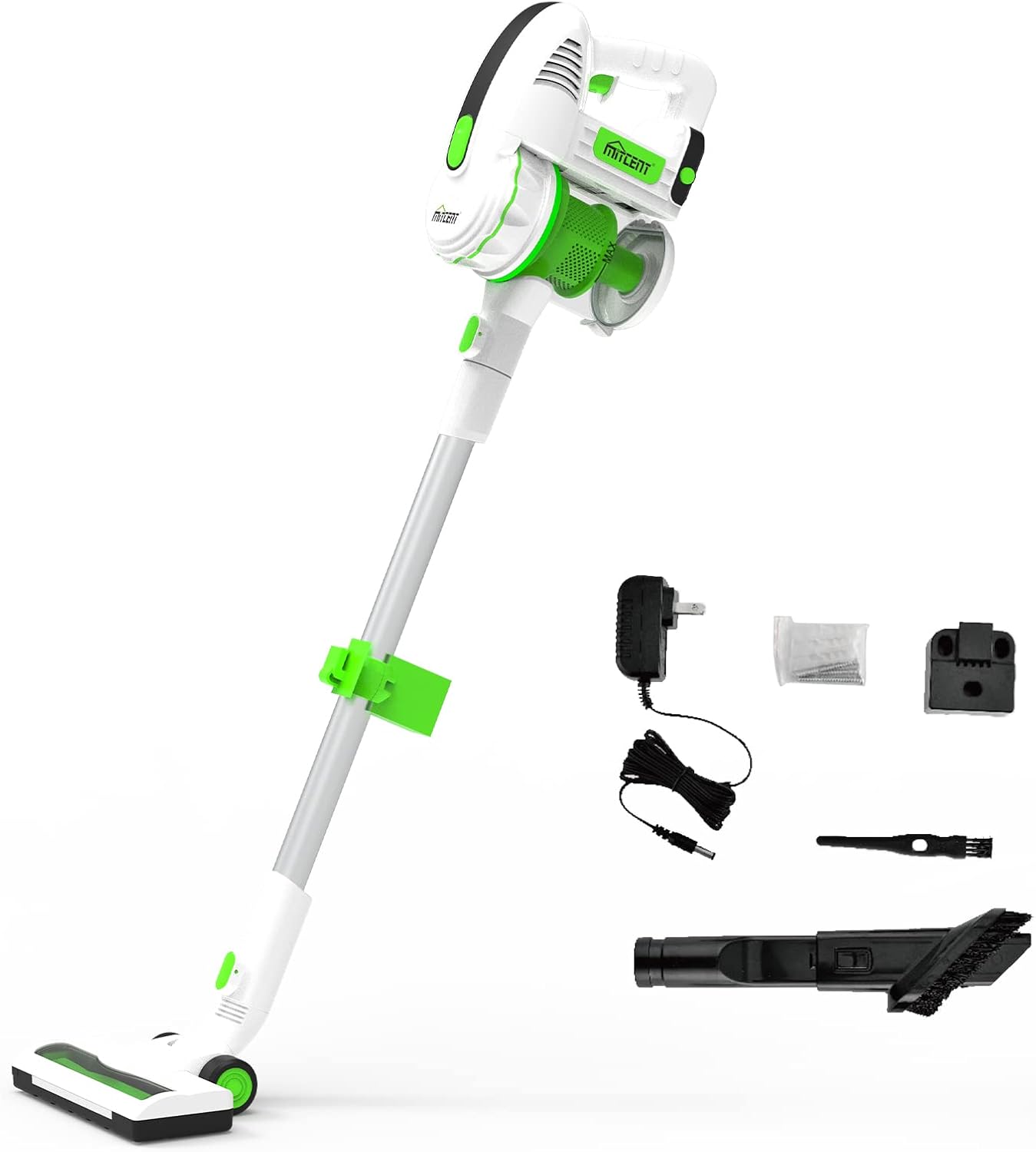 Mitcent Cordless Stick Vacuum Cleaner - 17Kpa 1650W High Efficiency Brushless Motor, Lightweight Vacuum Cleaner, MT2002A