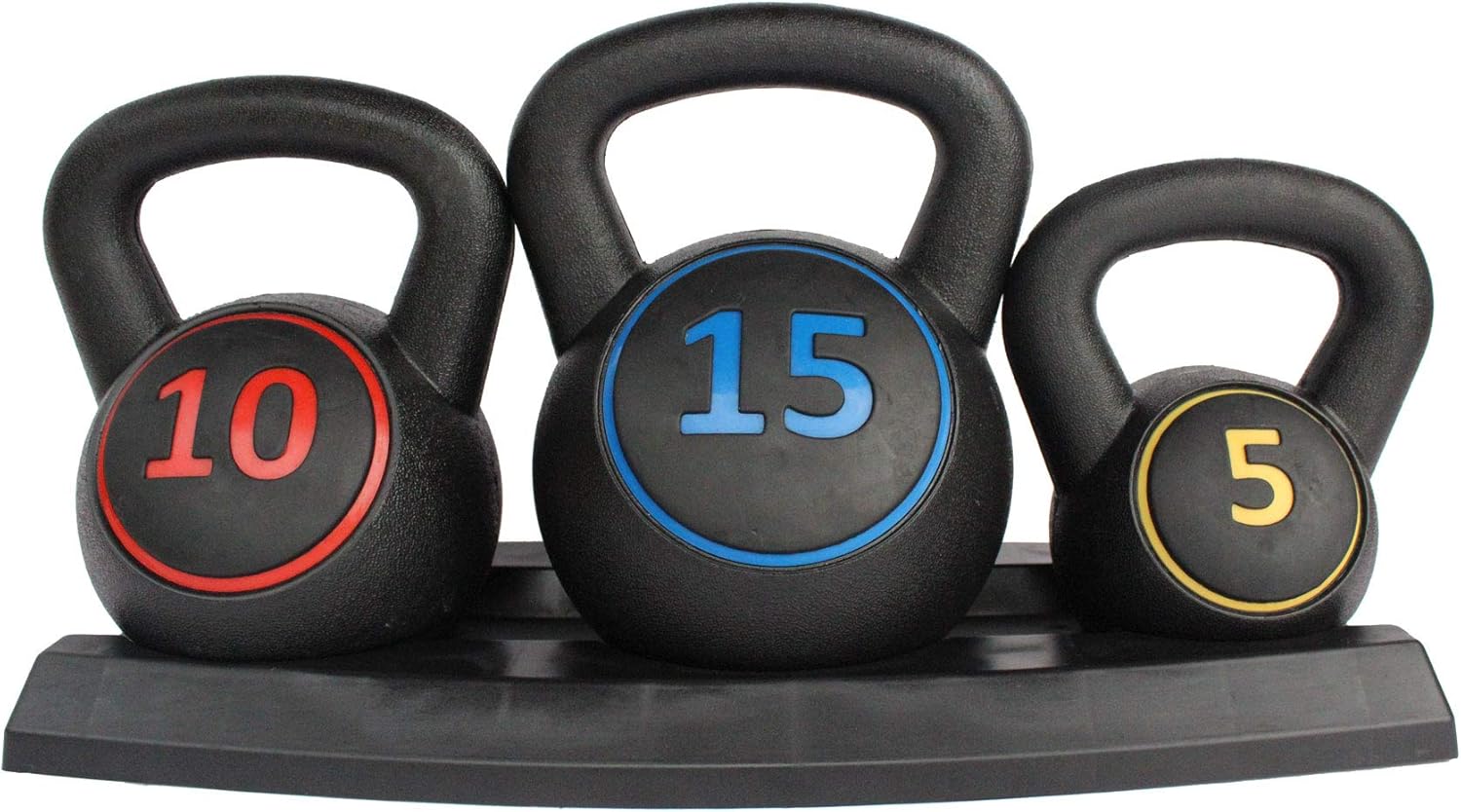 Movement God Vinyl Coated Kettlebells 3 Pieces– Weight Available: 5, 10, 15 lbs Pack of 2