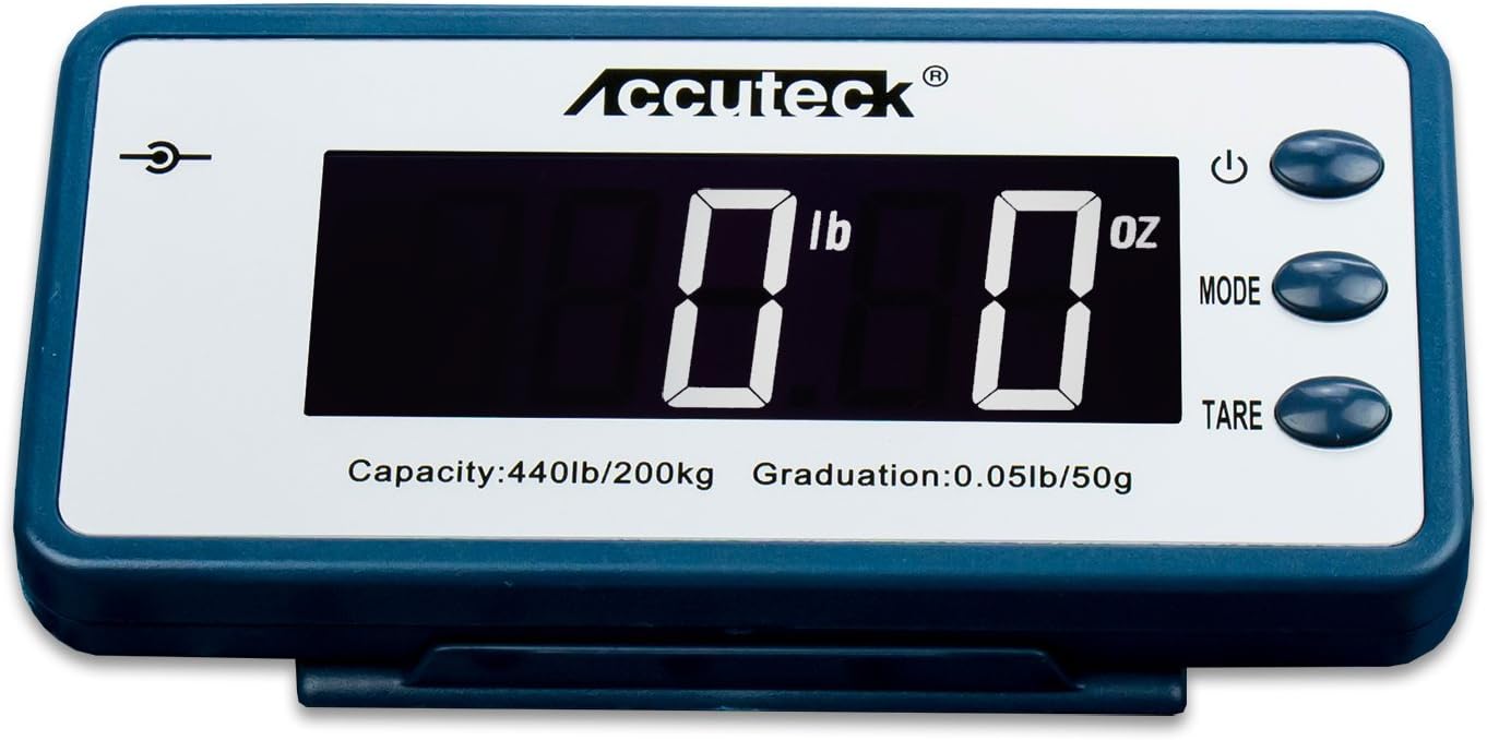 Accuteck 440lb Heavy Duty Digital Metal Industry Shipping Postal Scale (ACB440) Pack of 2