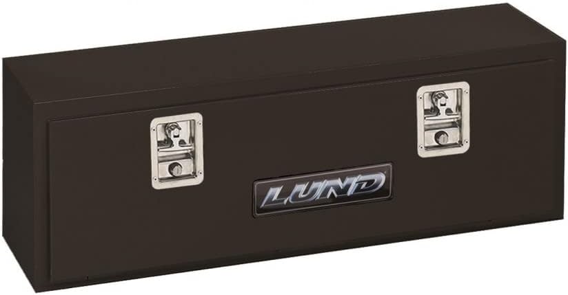 Lund Top Mount Storage Box Universal | Steel | Black | Dim A: 48; Dim B: 12.75; Dim C: 16