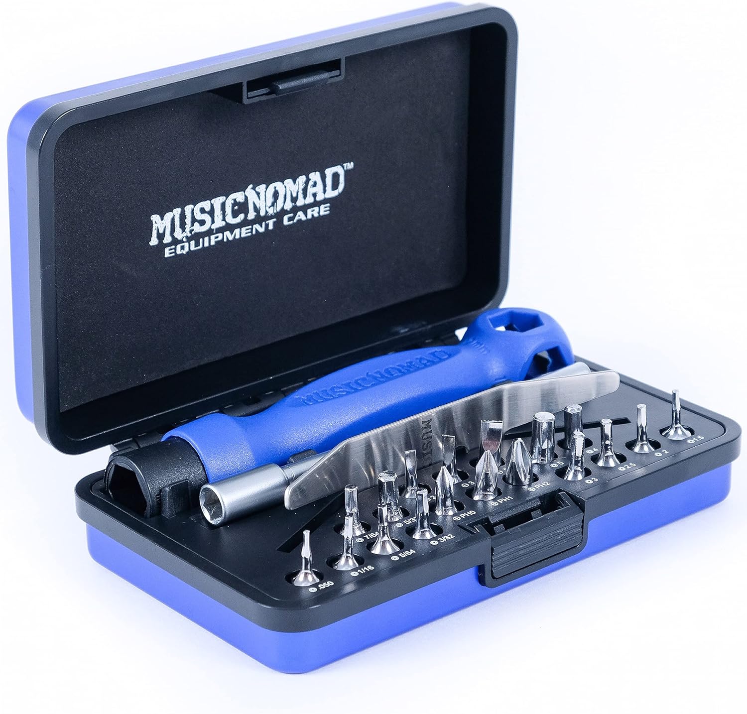 MusicNomad Premium 26 PC. Guitar Tech Screwdriver & Wrench Set MN229 Pack of 2