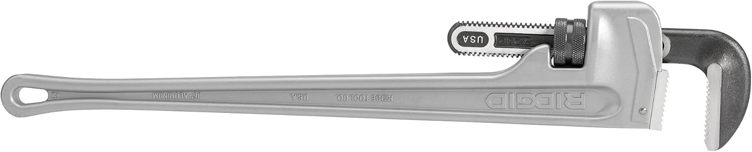 RIDGID 31115 Model 848 Aluminum Straight Pipe Wrench, 48-inch Plumbing Wrench