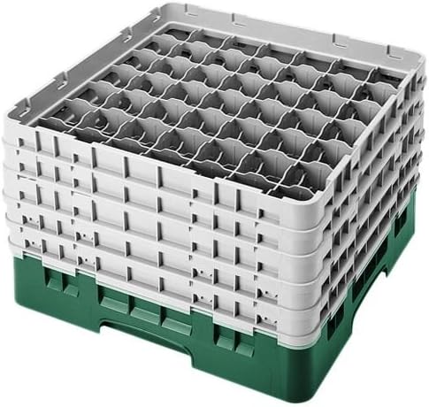 Camrack Glass Rack, W/5 Extenders, Full Size, 49 Compartments, 2-7/16'' Max. Dia., 10-1/8'' Max. (2 Pieces/Unit)