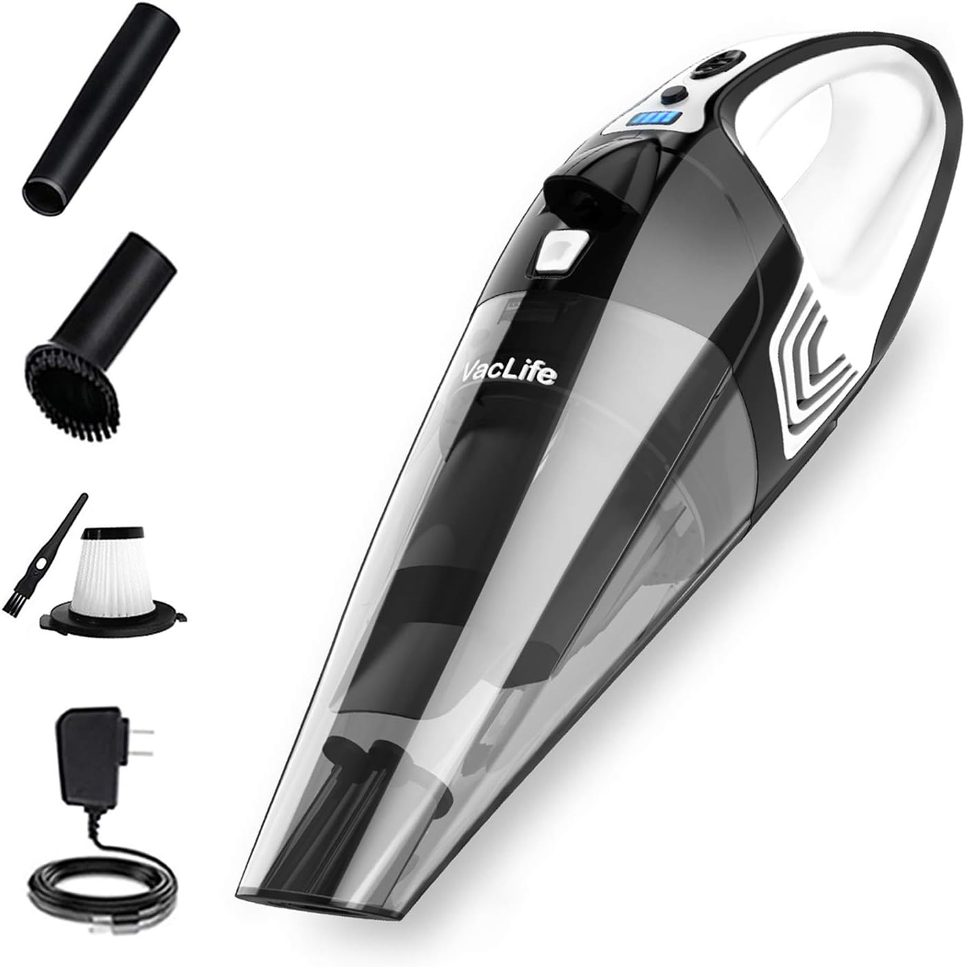 VacLife Handheld Vacuum, Car Vacuum Cordless Hand Vacuum, Model: H-106, Silver (VL106) Pack of 2