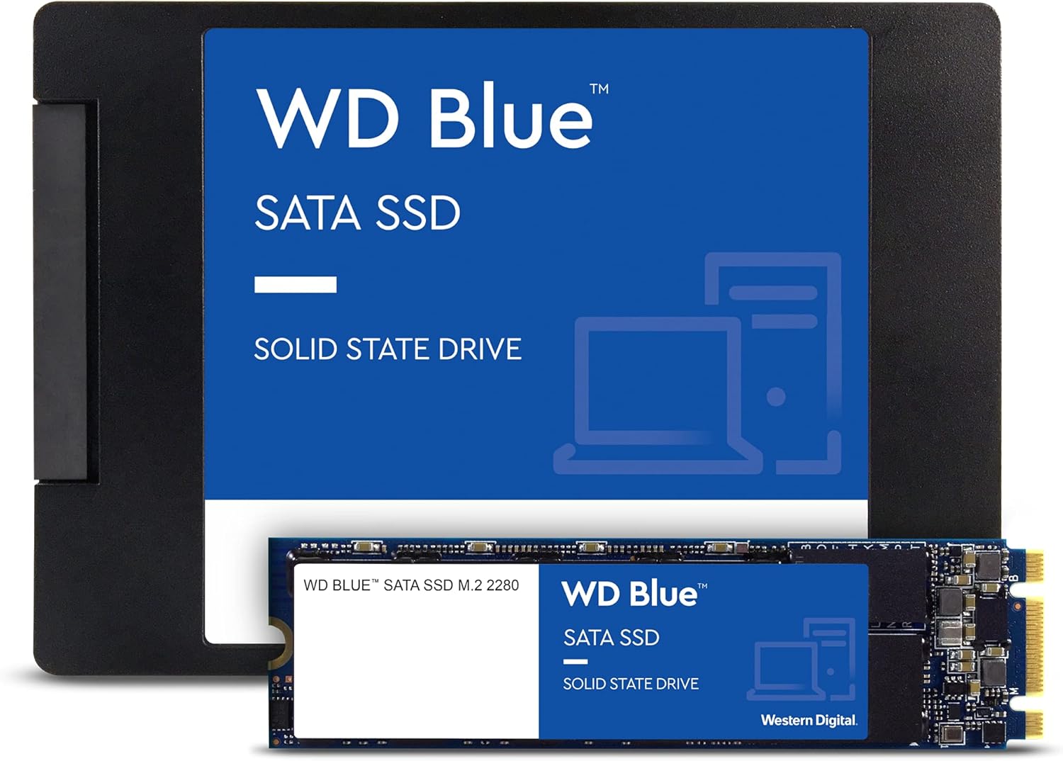 Western Digital 2TB WD Blue 3D NAND Internal PC SSD - SATA III 6 Gb/s, 2.5