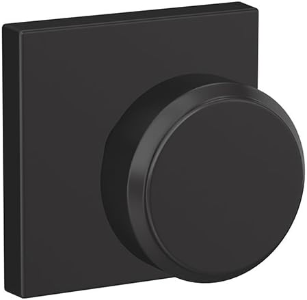 SCHLAGE Custom FC21 BWE 608 KIN Bowery Knob with Kinsler Trim Hall-Closet and Bed-Bath Lock, Satin Brass Pack of 2