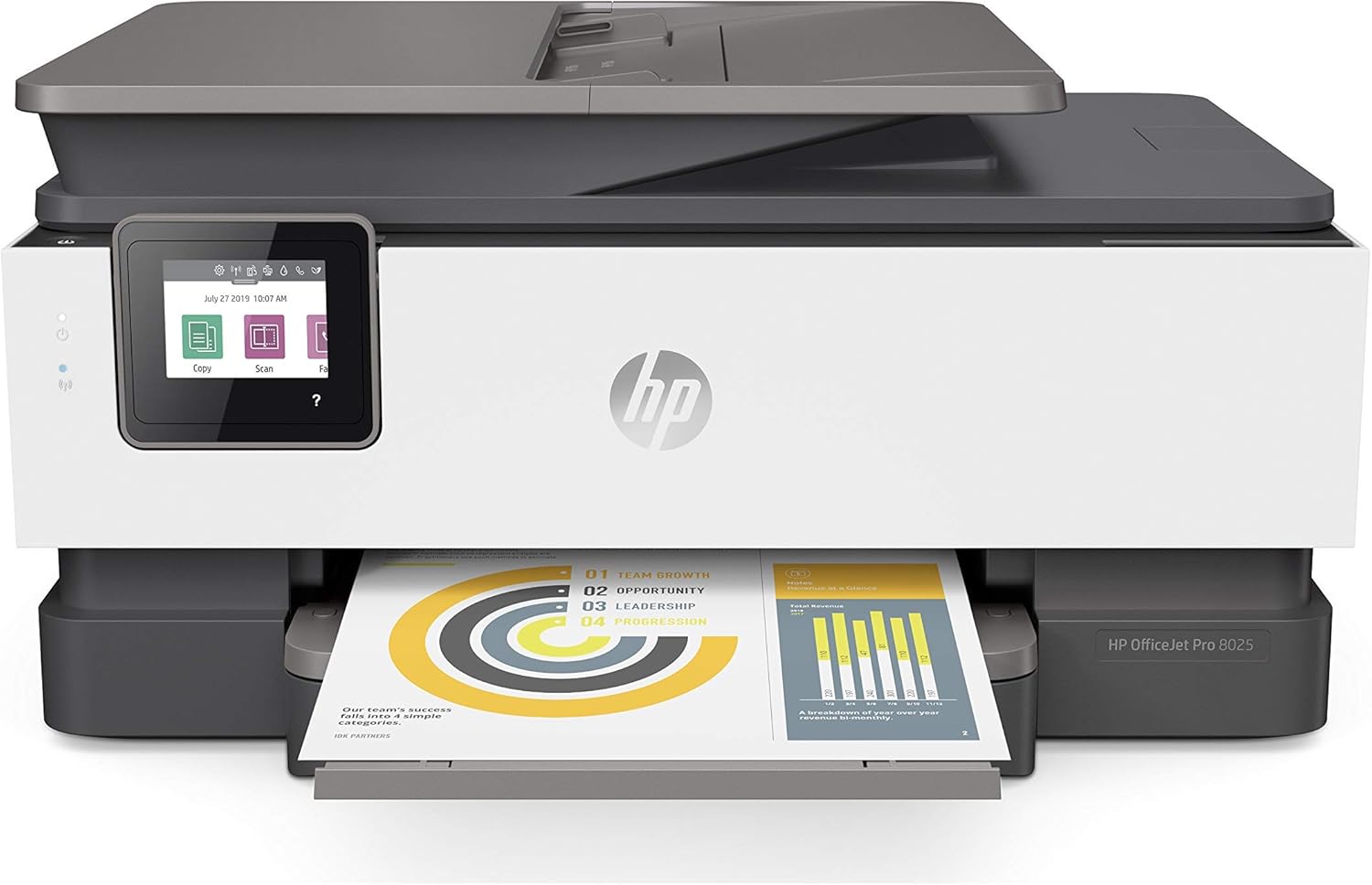 HP OfficeJet Pro 8025 All-in-One Wireless Printer with Smart Tasks for Home Office Productivity, 1KR57A (Renewed)