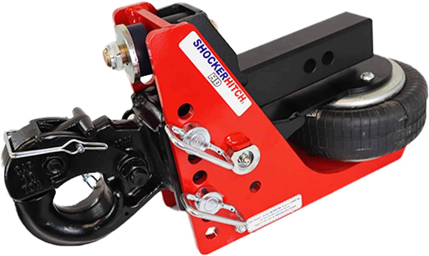 Shocker HD Air Pintle Hitch, Fits 3