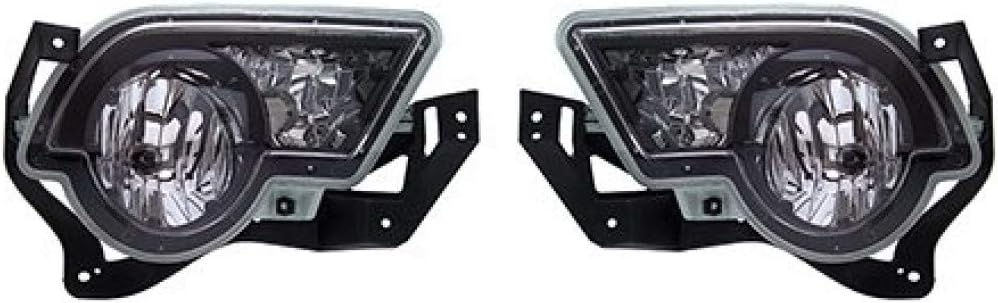 For Chevy Avalanche 2002-2006/Silverado 2003 2004 Fog Light Assembly Pair Driver and Passenger Side w/Body Cladding