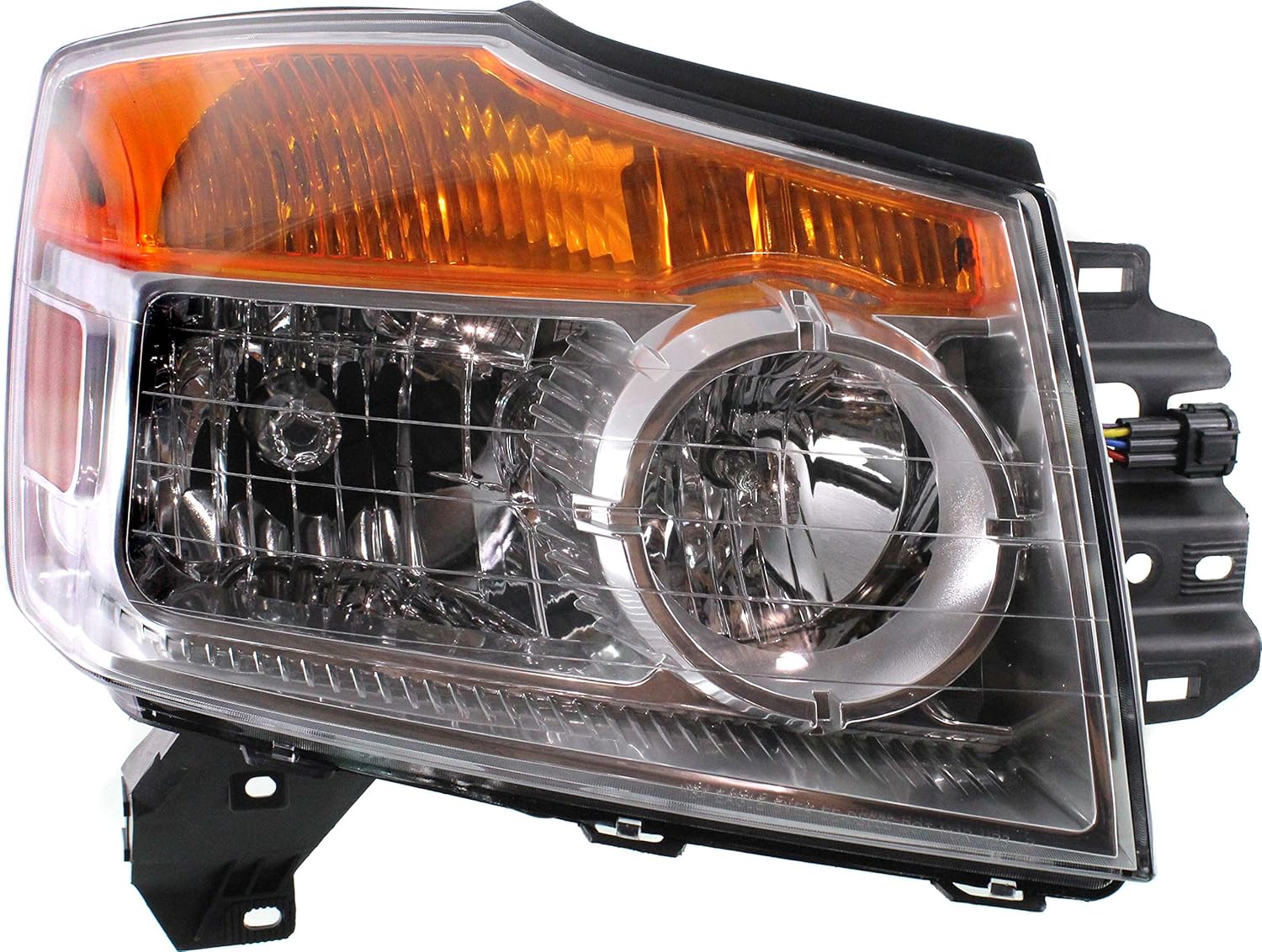 Evan-Fischer Headlight Assembly Compatible with 2008-2015 Nissan Armada Halogen Passenger Side