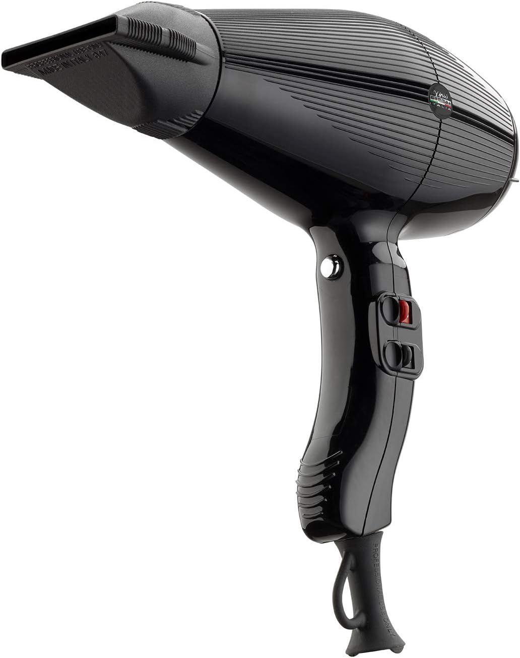 GAMMA+ Aria Tourmaline Lightweight Professional Hair Dryer with 2 Concentrator Nozzles Aquamarine