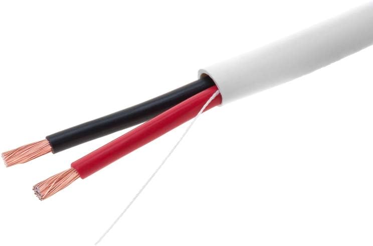 500FT Oxygen Free Pure Copper 18/2 Bulk Speaker Wire 18AWG CL2 in Wall Audio Cable (500ft, 18/2)