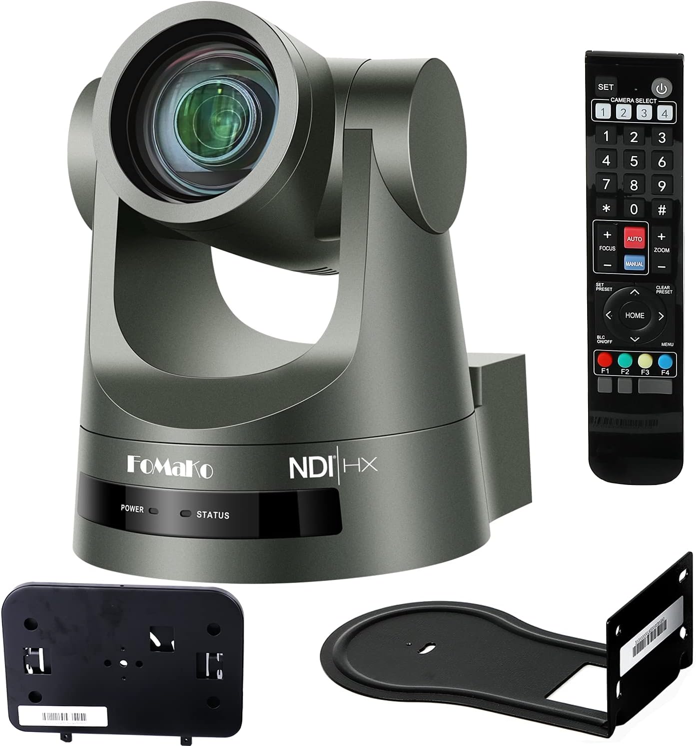 FoMaKo NDI PTZ Camera 12X/30X Optical Zoom Wide Angle Conference Camera HDMI 3G-SDI LAN POE 1080P/60FPS Broadcast Live Streaming NDI Camera for Church Supports vMix OBS (30X Zoom NDI PTZ Camera)