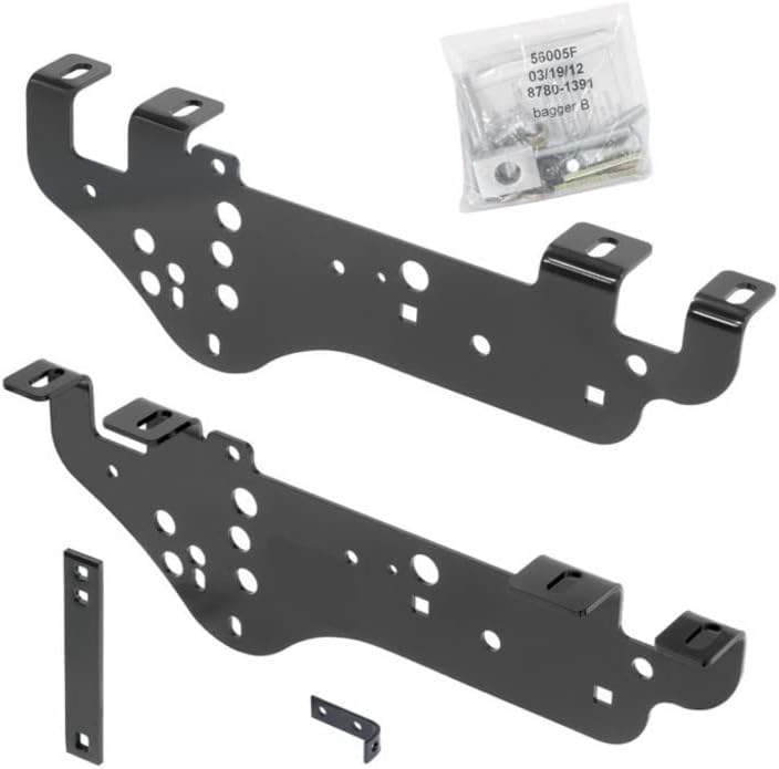 Draw-Tite Fifth Wheel Hitch Mounting System Custom Bracket For Ford F-250 / F-350 Super Duty 1999-2010 Black Powder Coat