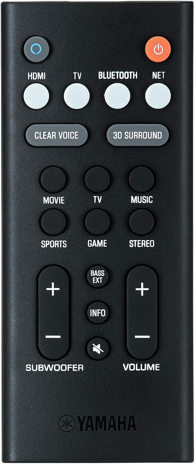 Yamaha Audio ATS-2090 Sound Bar with Wireless Subwoofer, Bluetooth, and Alexa Voice Control Built-in (Renewed), Black