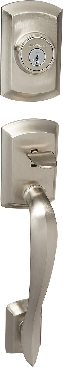 Avalon Double Cylinder Entrance Handleset Finish: Satin Nickel