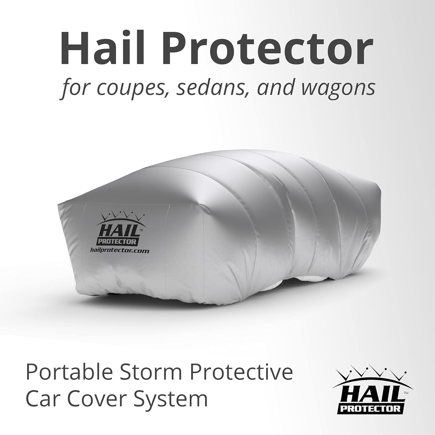 HAIL PROTECTOR CAR3 Size Portable Cover System for Coupe, Sedan or Wagon