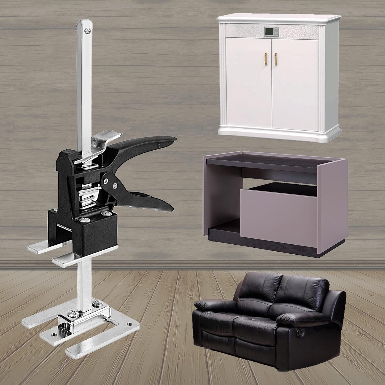 Lever Arm Labor Saving Arm Hand Jack Appliance Lift Jack Cabinet Jacks For Installing Cabinets Drywall Lift Effort Elevator Furniture Jack Door Installation Tools Height Up To Rises7.73 Inches 2 PACK Pack of 2